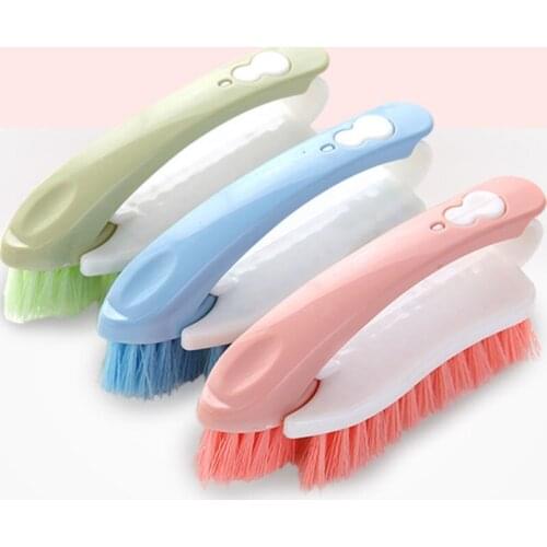 Multi-functional Laundry Tool Sneaker Shoes Cleaning Boot Shoes Brushes Cleaner 2 in 1 Home Plastic Scrubbing Cleaning Brush