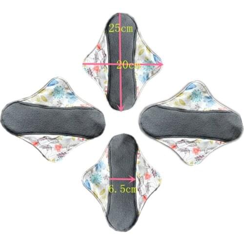 Newest Reusable Washable Bamboo Cloth Pads For Women And Girl, Menstrual Sanitary Maternity Mama Pad Free Shipping