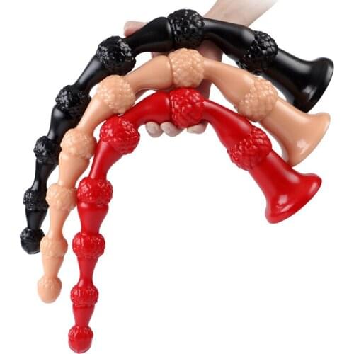 New 54cm Long Big Anal Pull Bead Huge Anal Plug Masturbation Anal Dildo Expander Butt Plug Stimulator Anal Sex Toy For Women Men