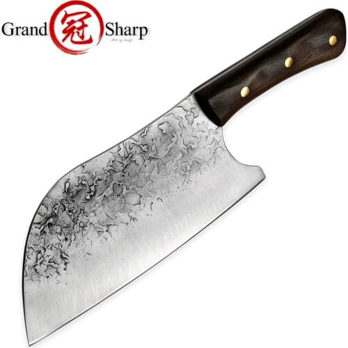 Cleaver Knife High Carbon Steel Chinese Chef Knife Full Tang Butcher Cooking Camping BBQ Fishing Tools Best Dropshipping Product
