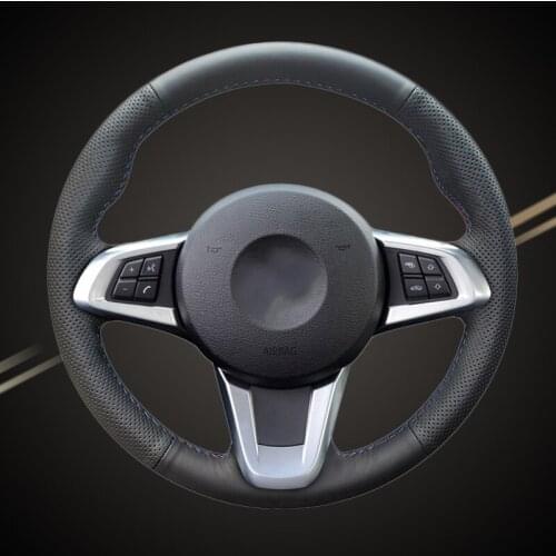 Auto Braid On The Steering Wheel Cover for BMW Z4 E89 2009 2010 2011 2012 2013 2014 DIY Car Braiding Wheel Covers Car-styling