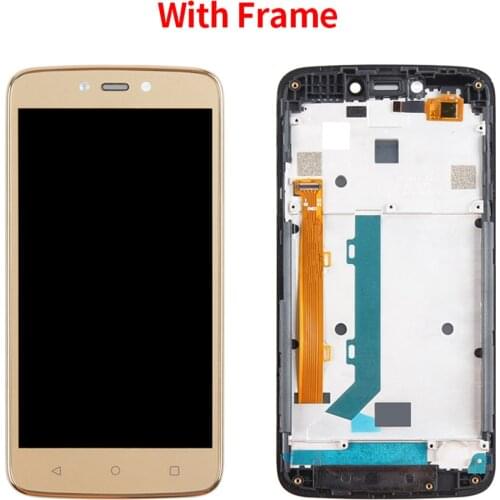 Original LCD For Moto C Plus LCD Display For Moto C Plus With Frame XT1721 XT1722 Display LCD Screen Touch Digitizer Assembly