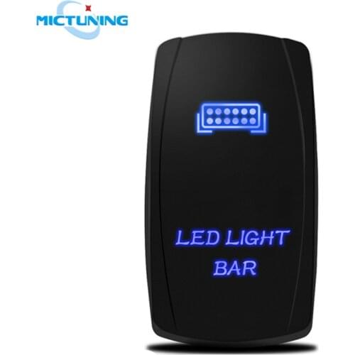 MICTUNING 5 Pin Car Switch Laser LED Light Bar Toggle Rocker Switch 12/24V SPST ON-OFF Waterproof for Car Boat Truck Accessories