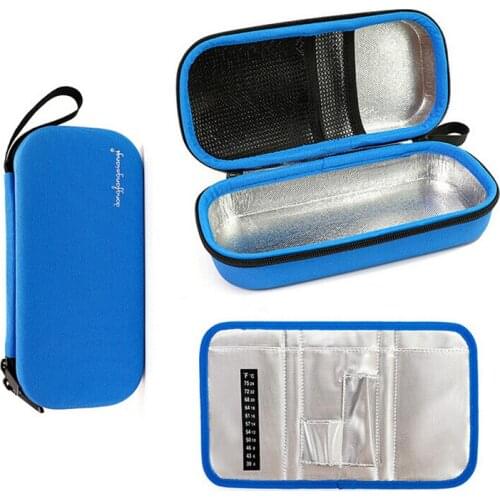 Portable EVA Insulin Cooler Bag Ice Pack Drugs Diabetic Insulin Travel Case Cooler Pill Box Aluminum Foil Ice Bag Bolsa Termica