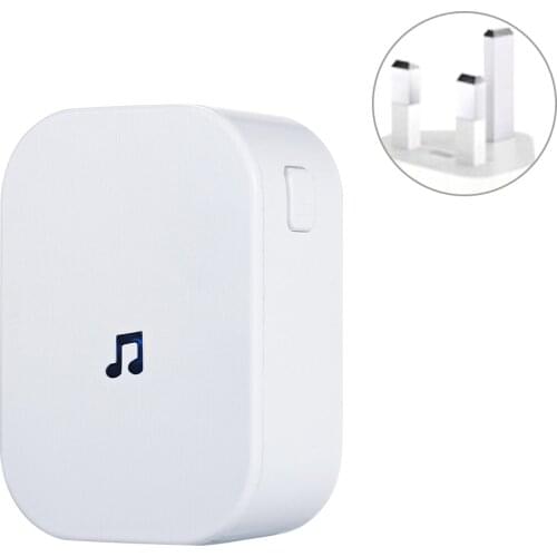 Plug-in Chime Wireless Video Doorbell Entry Chime with Adjustable Volume Music Selection Ding-Dong Door Bell Chime 433MHz