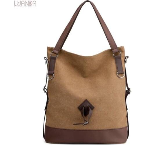 Casual Tote Bags For Women Canvas Handbags Classic Simple Female Large Capacity Shoulder Bag Designer Fashion Ladies Handbag