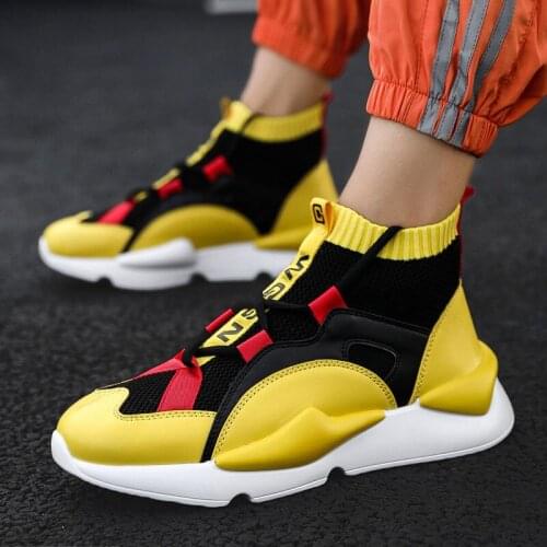 QWEDF Mens spring Autumn Sneakers High Top Brand Casual Shoes Men Casual Shoe Fashion Products Mens Shoes Casual Zapatos MJ-83