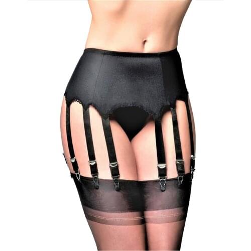Sexy Lingerie Gauze Of Plus Size Erotic Underwear Can Be Adjusted Buckle Anti-skid Garter Belt Not Included Thongs and Stockings