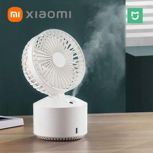 New Xiaomi fan Spray Fan 3 In 1 Mist Humidifier 350ML capacity LED Night Light Five-gear Long Battery Life Low Noise air cooler