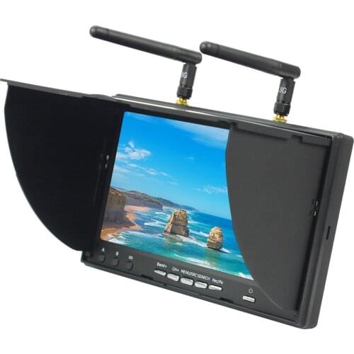 JMT LS-5802D 5.8G FPV DVR 7 Inch Handheld Screen For RC Built-in Dual ReceiverModel Racer Mulitcopter Drone Arplane
