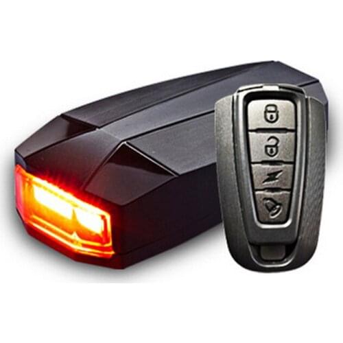 Smart Bicycle Rear Light Horn Remote Control Bike Taillight Anti-Theft Alarm Waterproof USB Rechargeable LED N013A