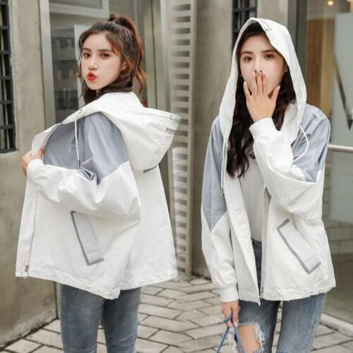 Chaquetas mujer 2019 New Designer Fall Women Jacket Patchwork Zipper Women Coat Long Sleeve Ladies Jackets Outwear Women Clothes