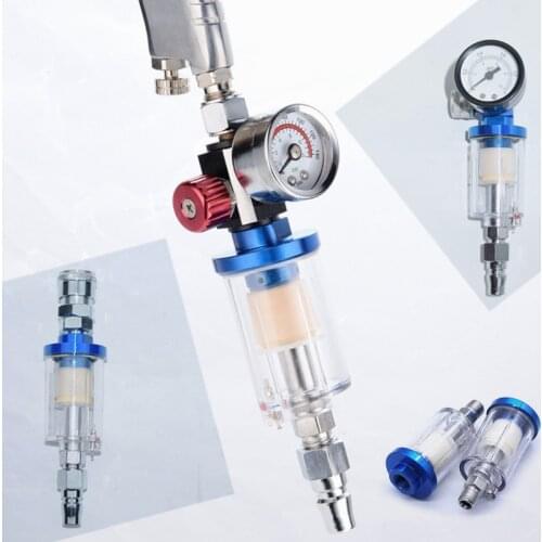 1PC 1/4'' Oil Water Separator Inline Air Hose Filter Moisture Trap For Compressor Spray Paint Gun Pneumatic Parts high pressure