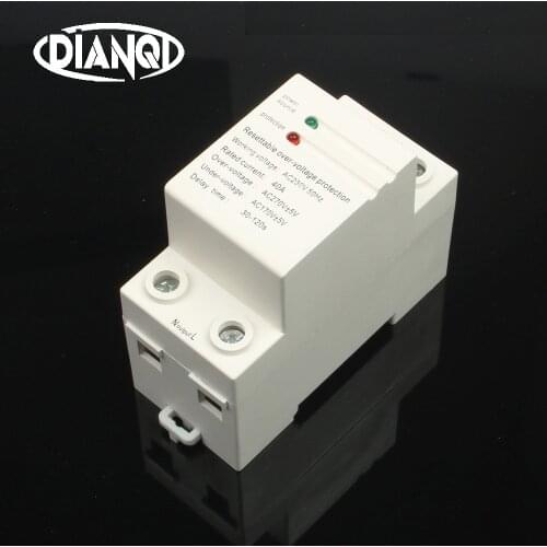 AC 230V Self-reset Over-voltage Protection Device Lightweight and Delicate Durable Relay Undervoltage Protector 78.5x65.5x36mm