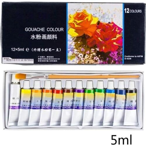 12/18/24 Color Set of Art Watercolor Paint 5ml Tubes Rich Vivid Colors for artists Students