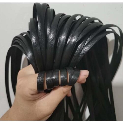 500g Embossing Black PE Flat Synthetic Rattan Material Weaving Plastic Cane For Knit Repair Home Furniture Chair Basket Sofa