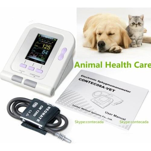 USA CONTEC08A-VET Digital Blood Pressure Monitor,Veterinary NIBP Meter+ Cuff, Animal