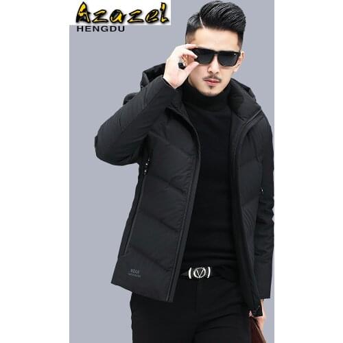 Azazel Winter Down Jacket Men 2020 Men Clothing Thick Clothes Hooded Mens Jackets Korean Coat Male Chaqueta Hombre LXR582