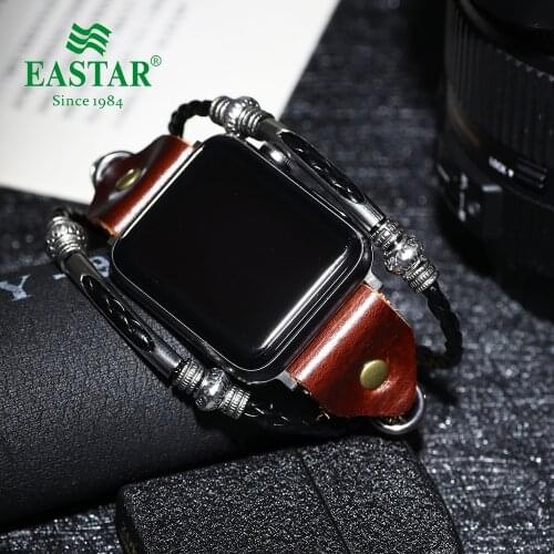 Genuine Leather loop Bracelet Belt Band for Apple Watch 6 SE 5 4 42MM 38MM 44MM 40MM Strap for iWatch 6 5 4 Wristband