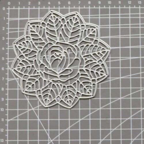 Flowers Leaves Rose Metal Cutting Dies Scrapbooking Stencil DIY Decor Embossing Craft Die Cuts Card Making New Dies For 2021