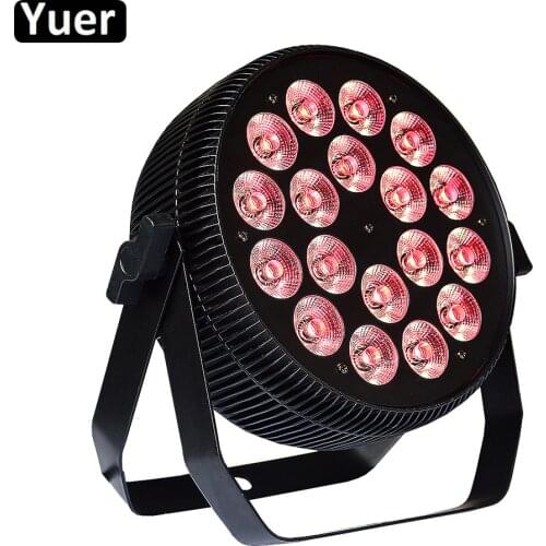 LED Par RGBW 4IN1 18x10W Party Light DJ Disco LED Par DMX512 7Mode 8CH Par Lights For Club Home Party Wedding Bar Music Lighting