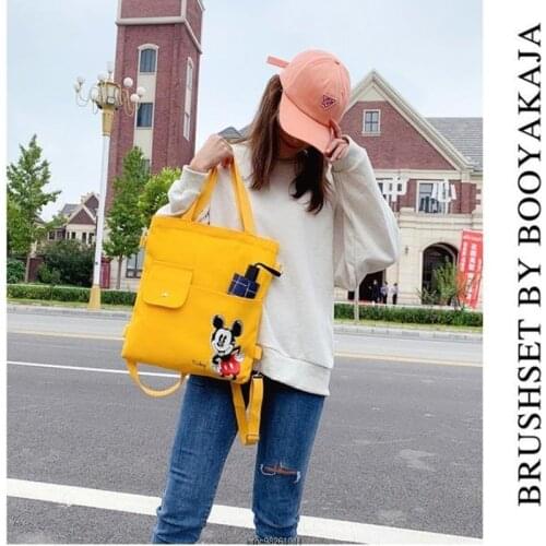 Canvas Bag Women Messenger Bag Large Capacity Shopping Bag Versatile Canvas Bag Mickey Mouse Student Womens Handbag Disney