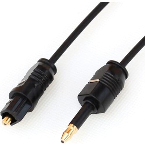 3.5mm Mini Toslink To Toslink Cable Digital Optical Audio connector adapter Cable OD2.2mm 1m 1.5m 2m 3m 3ft 5t 6ft 10ft