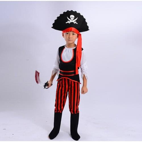 Halloween Christmas Carnival Party Costume for Girl Boy Kids Children Pirate Costumes Fantasia Cosplay Clothing