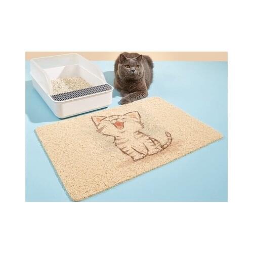 Easy-to-clean Cat Litter Mat Pet Food PVC Mat Waterproof Non-slip Pet Feeding Bowl Mat Tray For Cats Dogs