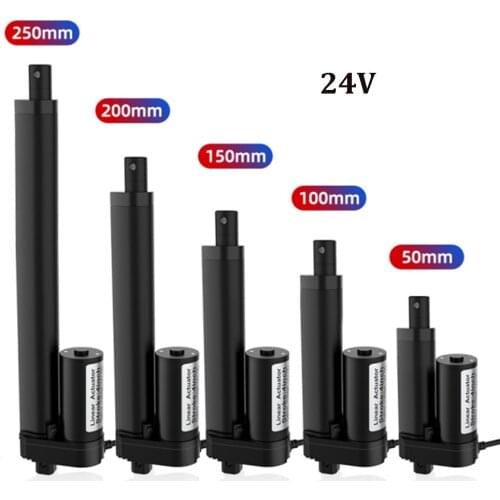 24V DC Linear Electric Actuator Linear Actuator Motor Pound Electric Motor Linear Actuator 50mm 100MM 150mm 200mm Stroke