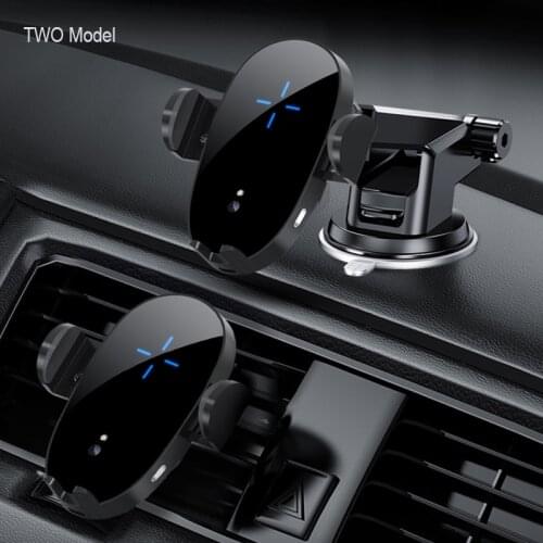 15W Magnetic Wireless Charger Car Phone Holder Qi Induction Sensor Fast Charging Stand Mount For Samsung Huawei iPhone12 Pro Max
