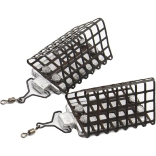1Pc 30g/60g Metal Triangle Fishing Feeder Sinker Cage Fishing Bait Basket Cage Tackle Lure Accessories Carp Coarse Barbel Swivel