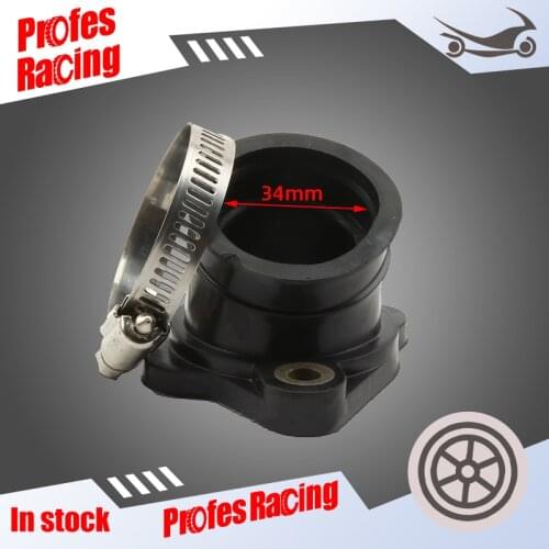 Motocross Modified PWK 28 30mm Carburetor Nibbi Motorcycle Rubber Adapter Inlet Intake Pipe For KAYO T2 T4 CB250 Dirt Bike