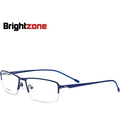 Brightzone Metal Spectacle Frame Male Exceed Light Titanium Alloy Glasses Frame High-end Half Frame Glasses