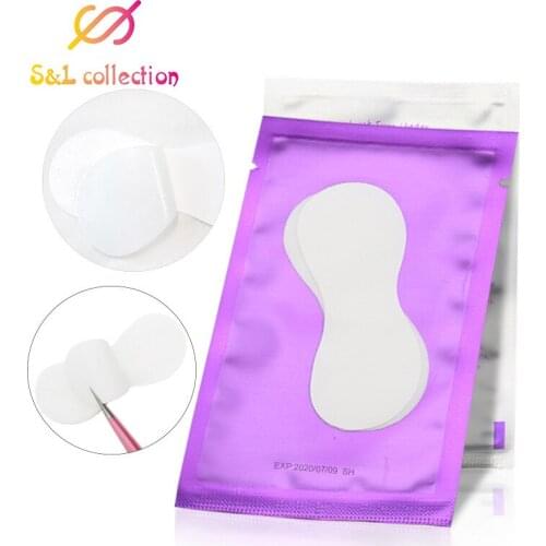 Purple Color Eyelashes Patches For Eyelash Extension 50 pairs Under Eye Pads Eye Gel Patch Lint-free Eye Tips Sticker Patches