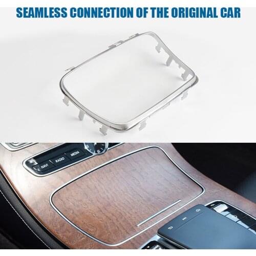 Cup Holder Trim Chrome Elements Console Ashtray Personal Car Part Ornaments for Mercedes Benz E Class W213 2015-2020