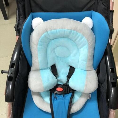 Baby stroller cushion car seat accessories pram thermal mattress liner mat infant shoulder belt strap cover Neck Protection pad