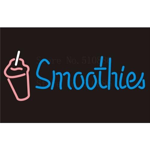 Custom Signage NEON SIGNS For Smoothies Drinks Tube BAR PUB Signboard Display Decorate Store Shop Light Sign 17*14"