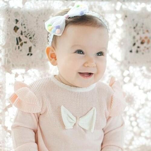 Hair Headwear Bandage Tie Band Headband Bow For Children Newborn Kids Baby Girl Accessories Bowknot Chiffon Soft Turban