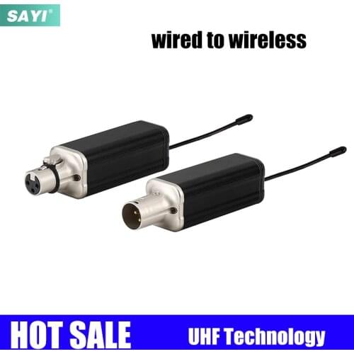 SAYI T7 Professional Wired to Wireless Microphone Transmitter Receiver XLR-6.35mm Connector Audio Transmission System
