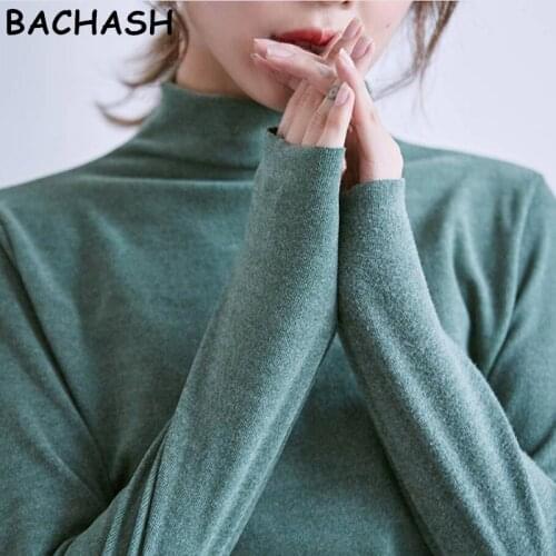 Wool Sweater New Fall Casual knitted Sweater women Turtleneck Slim Sweaters jumper Womens top winter sweater tricot pullover