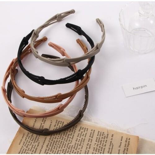 Telescopic Headbands New Portable Folding Hairpin Women Magic Headband Hair Hole With Tooth Non-slip Hair Accessories