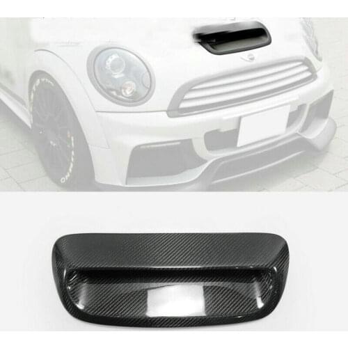 Carbon Fiber Replacement Hood Scoop Bonnet Insert Air Vent Intake Ducts Cover For Mini Cooper S R55 R56 R57 R58 R59 2007-2013