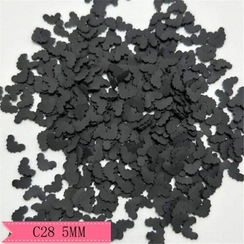 10g/pack 5mm Halloween bat Polymer Slices Filler DIY Designs Slice Nail Art Sliders Nails Art Decors C28
