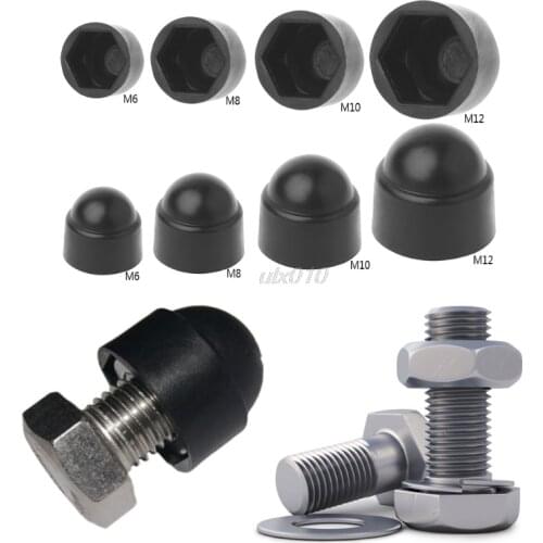 10Pcs M6 M8 M10 M12 Bolt Nut Dome Protection Caps Covers Exposed Hexagon Plastic Whosale&DropShip