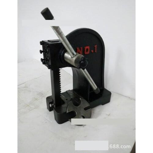1T Manual Desktop Hand Punch Press Machine Metal Arbor Press Tools