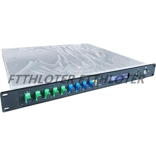 APC UPC CATV EDFA 22DBM 4PON Original With WDM 1U 4PORTS 80W 1330 1490 1550nm 22dB CATV EDFA