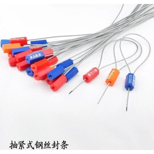 Free shipping 20pcs/lot 500mm length Security Seals Safty Locks Container Seals Cable seal tamper evident containers Lock