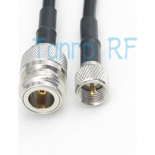 Free shipping! 50cm 20inch MINI UHF male plug to N female jack RF Pigtail coaxial jumper cable RG58 extension cable