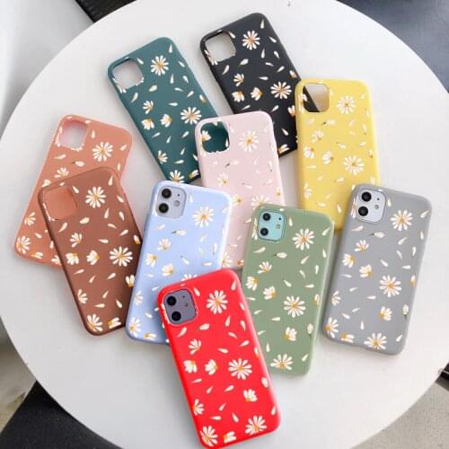 Daisy Flower Case For Samsung Galaxy A21S A20 A20E A30 A40 A41 A50 A51 A70 A71 S8 S9 S10 S20 Plus Note 10 20 Ultra TPU TPU Cover
